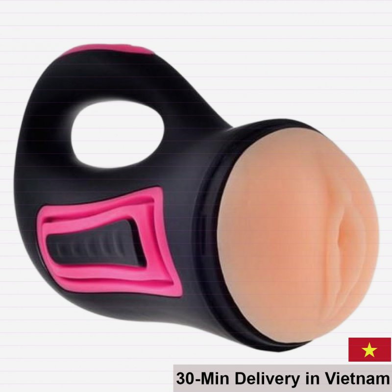 Xmen Premium Vibrating Cup Male Masturbator with Handle 