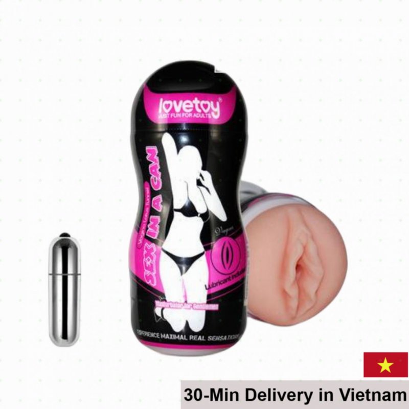 Lovetoy Vibrating Masturbation Cup Male Sex Toy ABS TPE Safe Material 