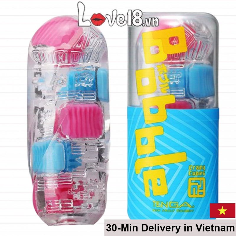 Tenga Bobble Crazy Cubes Male Masturbation Cup 14cm 