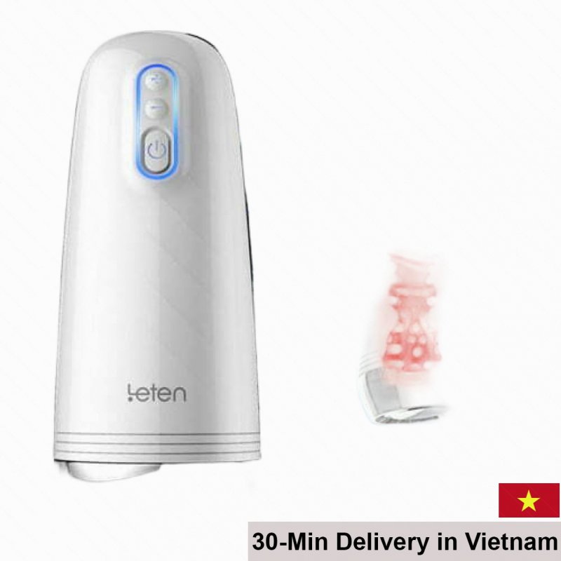 LetenZ9Silicone14ModesRechargeableVibratingDildo 