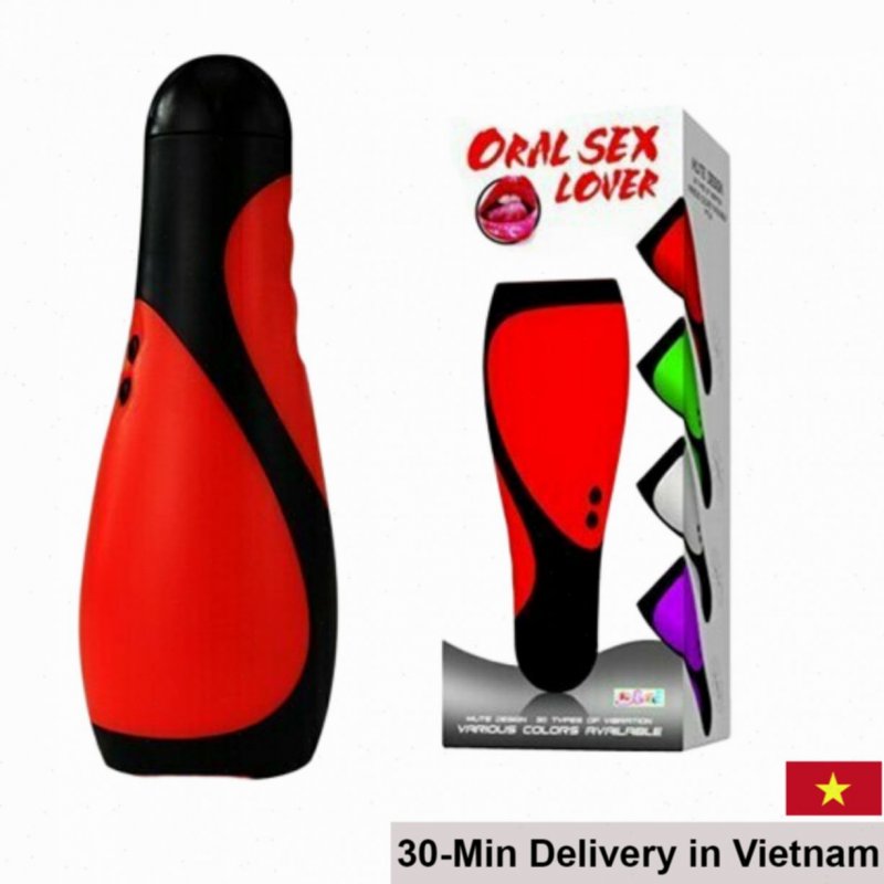 Oral Love Red Multi-Function Male Oral Massage Device 