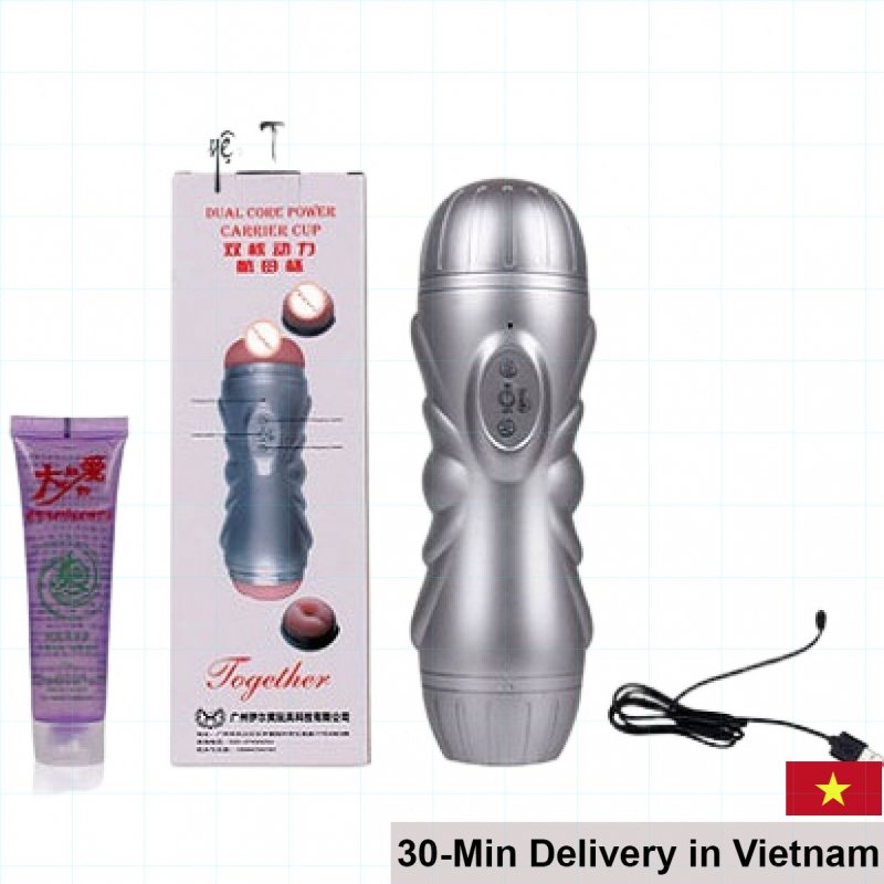 Together Dual-Ended Soft Vibrating Male Masturbator 