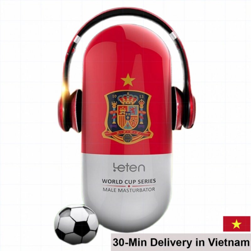 Leten Football Rechargeable Male Silicone Vibrating Cup 
