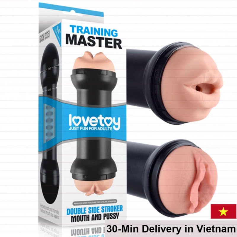 Lovetoy Dual-Head Masturbation Cup Realistic Silicone 