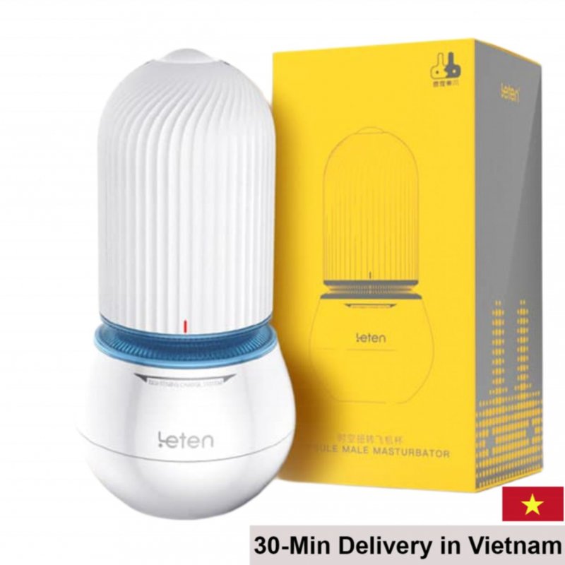 Leten Capsule Spiral Ribbed Masturbator Manual Suction 