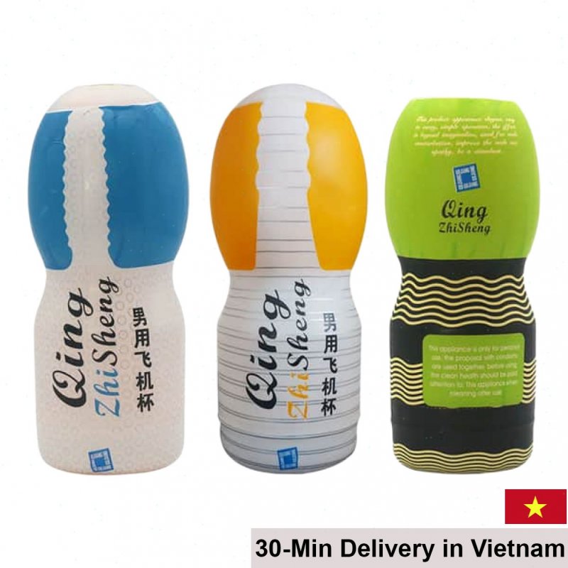 QING Compact Medical Grade Silicone Realistic Masturbator 