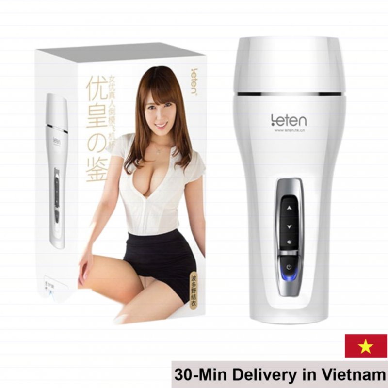 Leten Aircraft Cup Vibrating Masturbator With Sound 10 Modes 