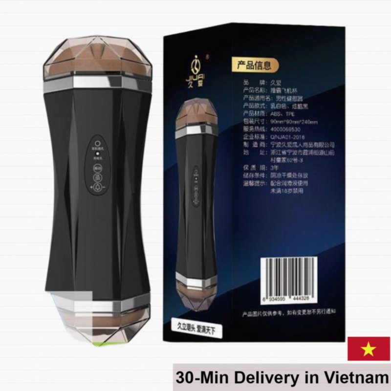 Dual-Head Raging Male Vibrator with Voice Sounds 