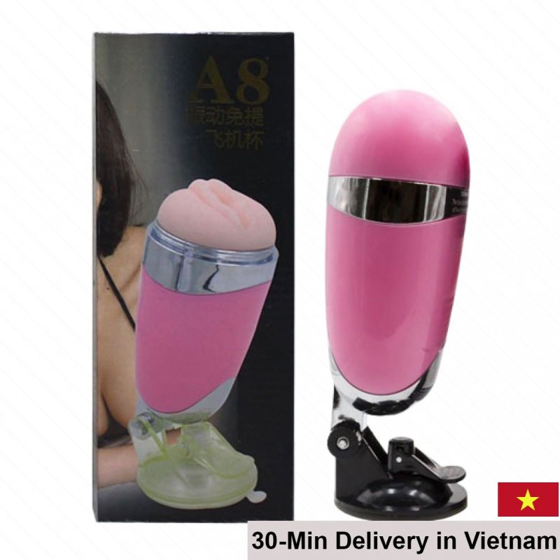 A8 Wall-mounted Male Masturbation Cup with Powerful Vibration 