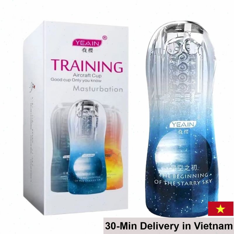 Yeain Transparent Male Masturbator with Vibration 