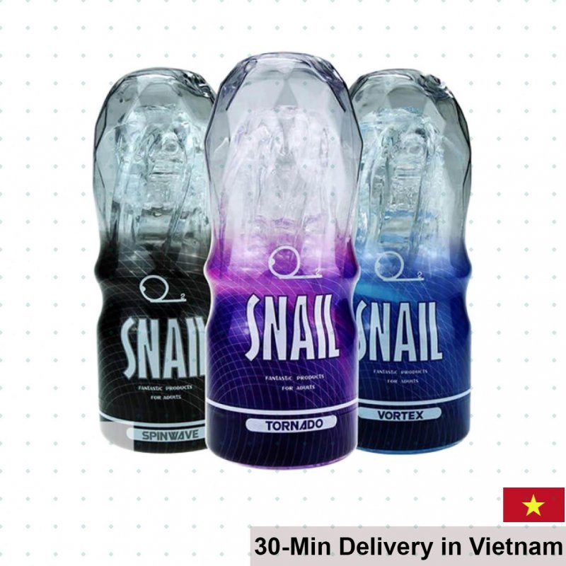 Snail Transparent Male Masturbation Cup Soft TPE 