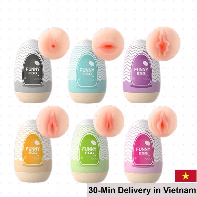 Funny Egg Male Masturbation Toy Vibrating Realistic Pleasure 
