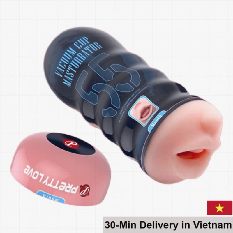 Pretty Love Handheld Mouth-Shaped Masturbation Cup Silicone 