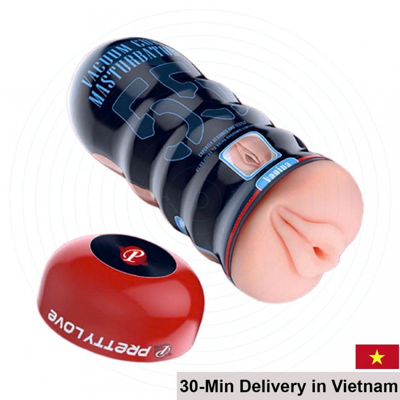 Pretty Love Realistic Vagina Cup Soft Silicone Compact Toy 