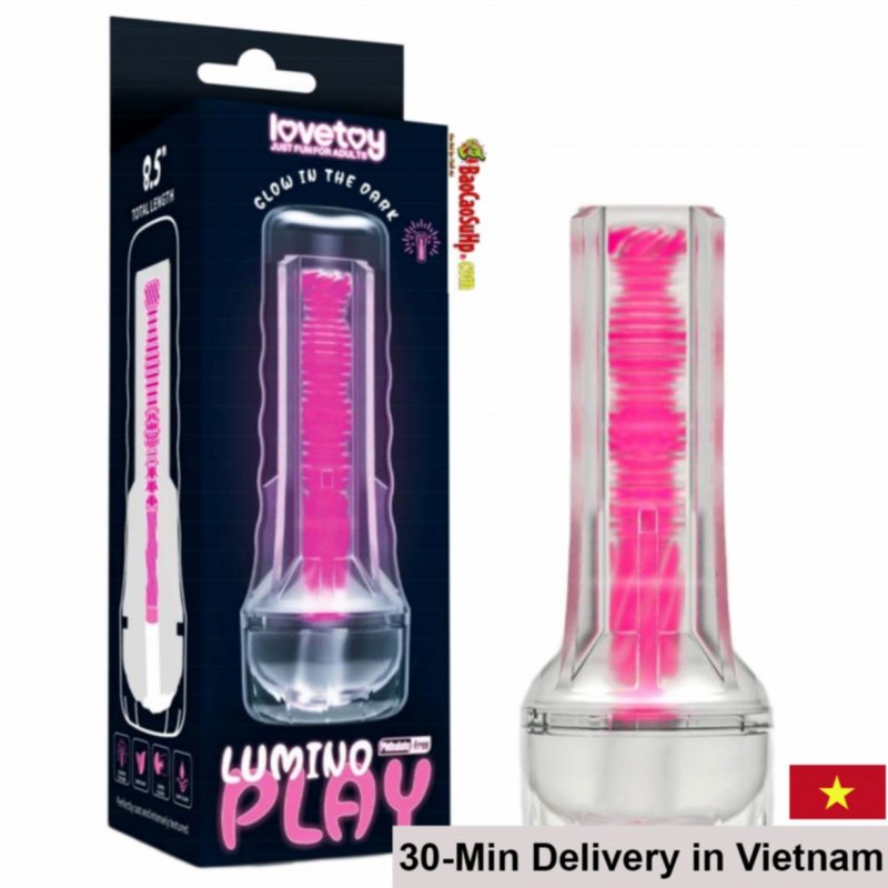 Lovetoy LV342042 Transparent Pink Flashing Masturbation Cup USA 
