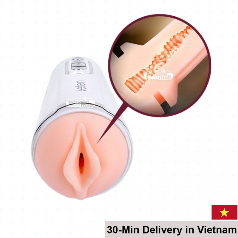 Leten Vagina Cup Auto Squeeze Vibrating Male Masturbator 