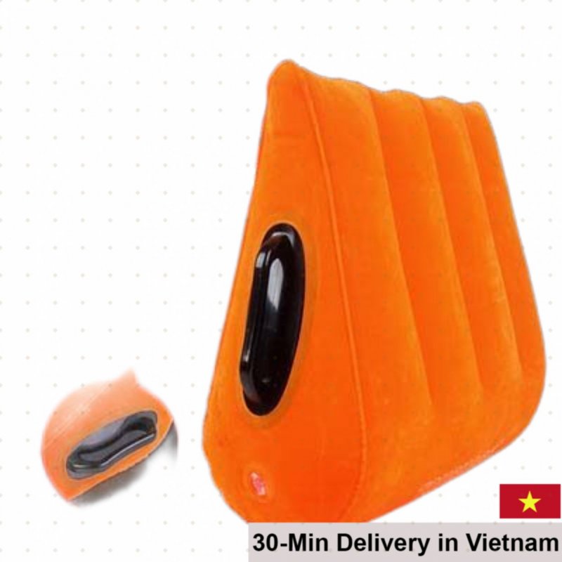 Magic Orange Inflatable Love Pillow Triangle Comfortable 