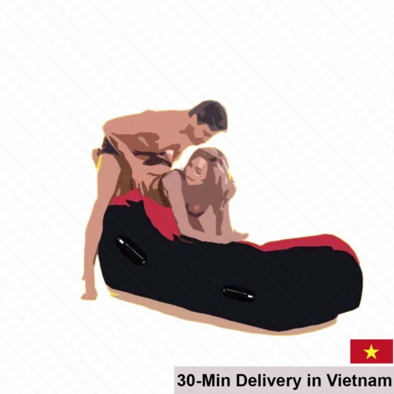 Tougage Red Big Durable Inflatable Love Chair Japan 