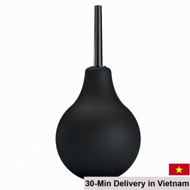 Baile Mr Play Anal Douche Black 224ml Waterproof Silicone Enema Toy 