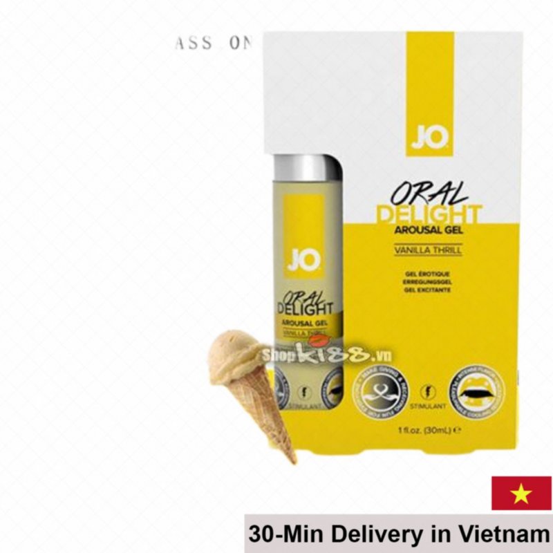 Jo Oral Delight Sensual Oral Gel Mint Vanilla Cherry Strawberry 