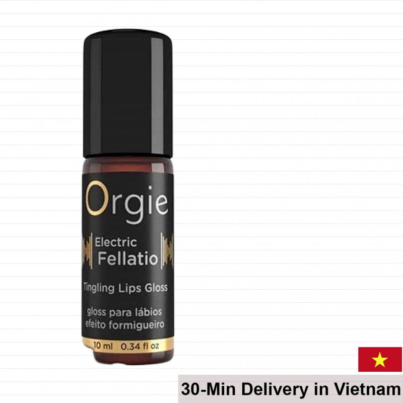 Orgie Electric Fellatio Vibrating Lip Gloss Stimulating Sensation 