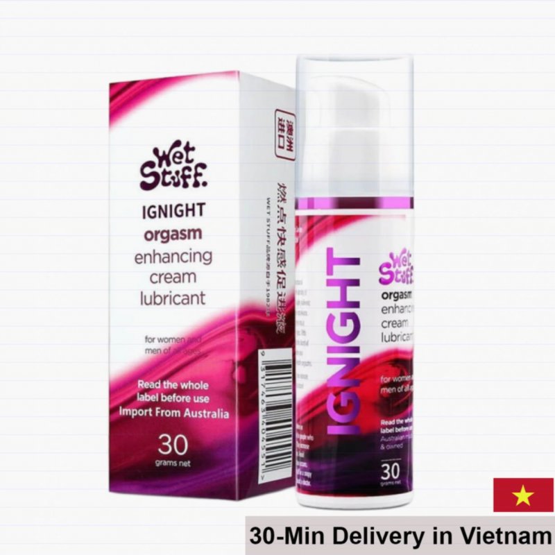 Wet Stuff Ignight 30g Female Arousal Lubricant Smooth Glow 