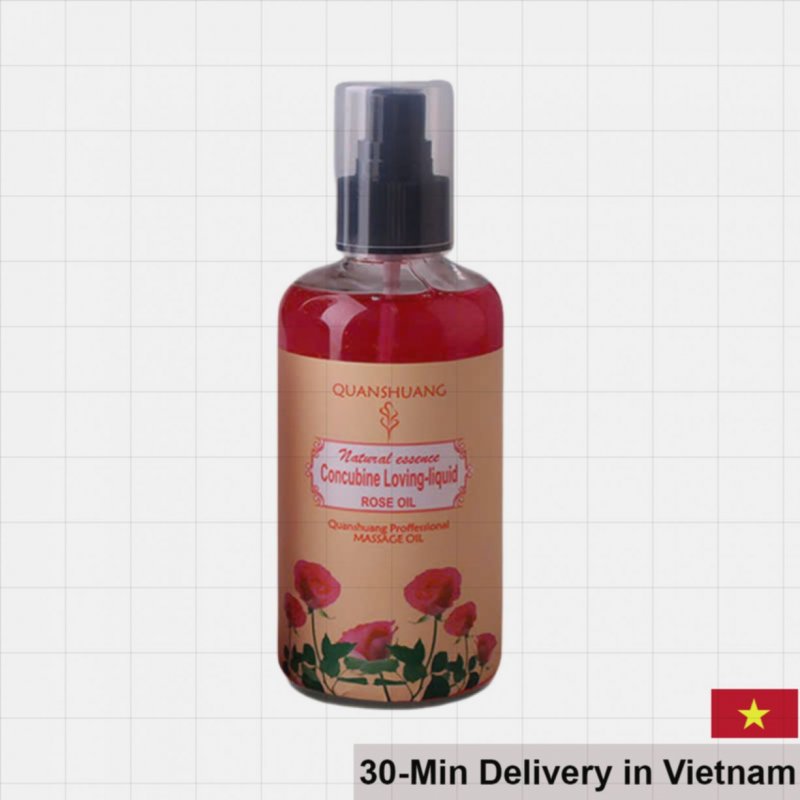 Quanshuang Rose Scented Massage Oil Relaxing Skin Nourishing 300ml 