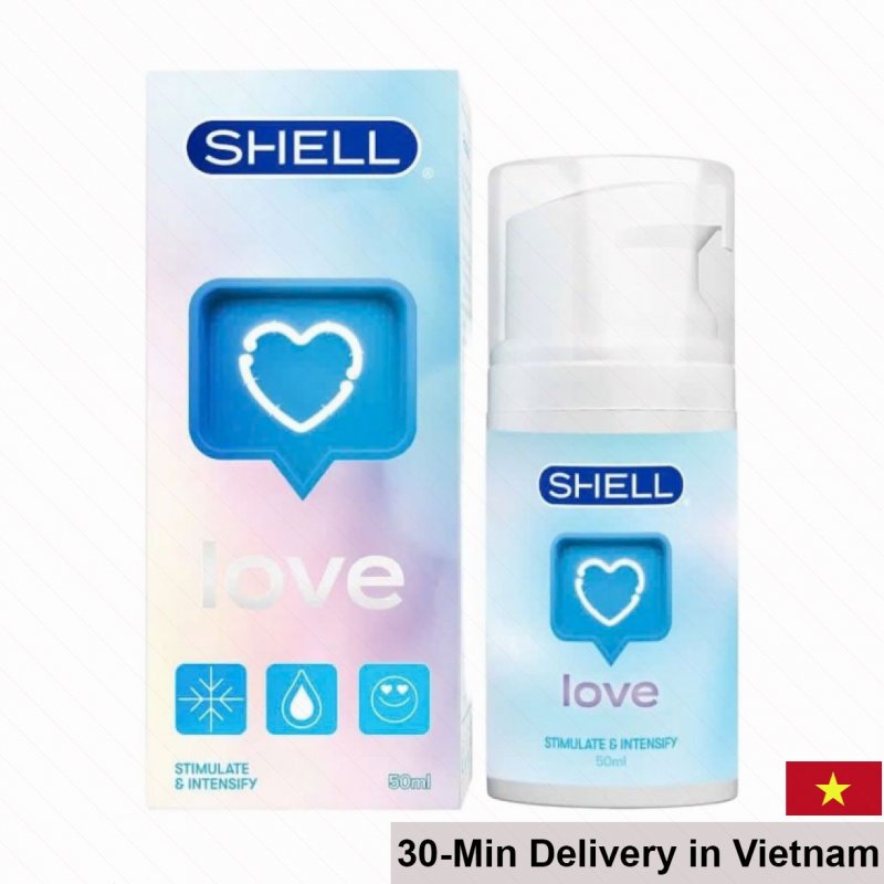 Cooling Mint Gel Shell Love 50ml Water-Based Lubricant 