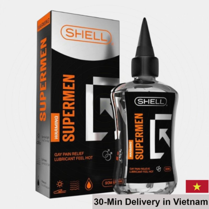 Shell Supermen Warming 90ml Anal Lubricant 