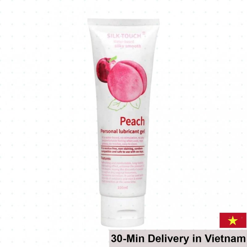 Silk Touch Peach Lubricant 100ml Smooth Hydrating Gel 