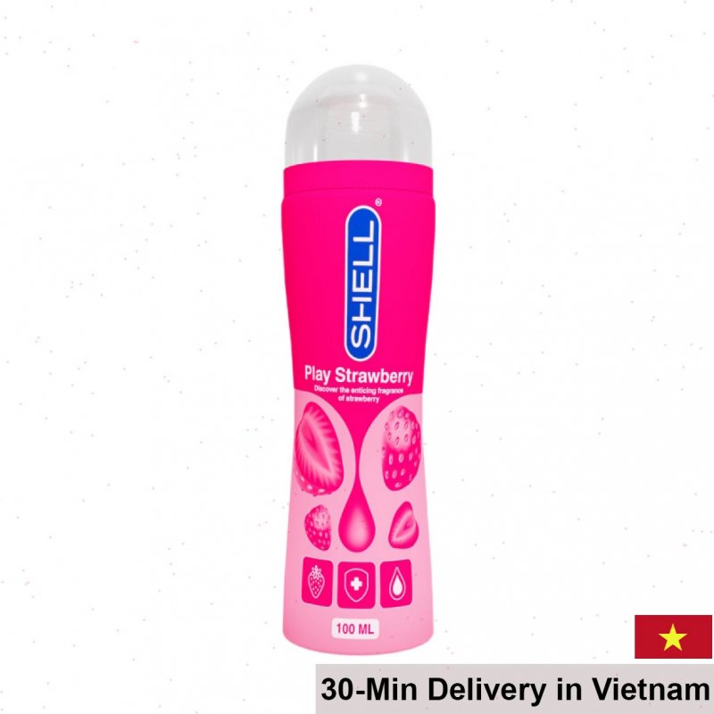 Shell Play Strawberry Flavored Water-Based Lubricant 