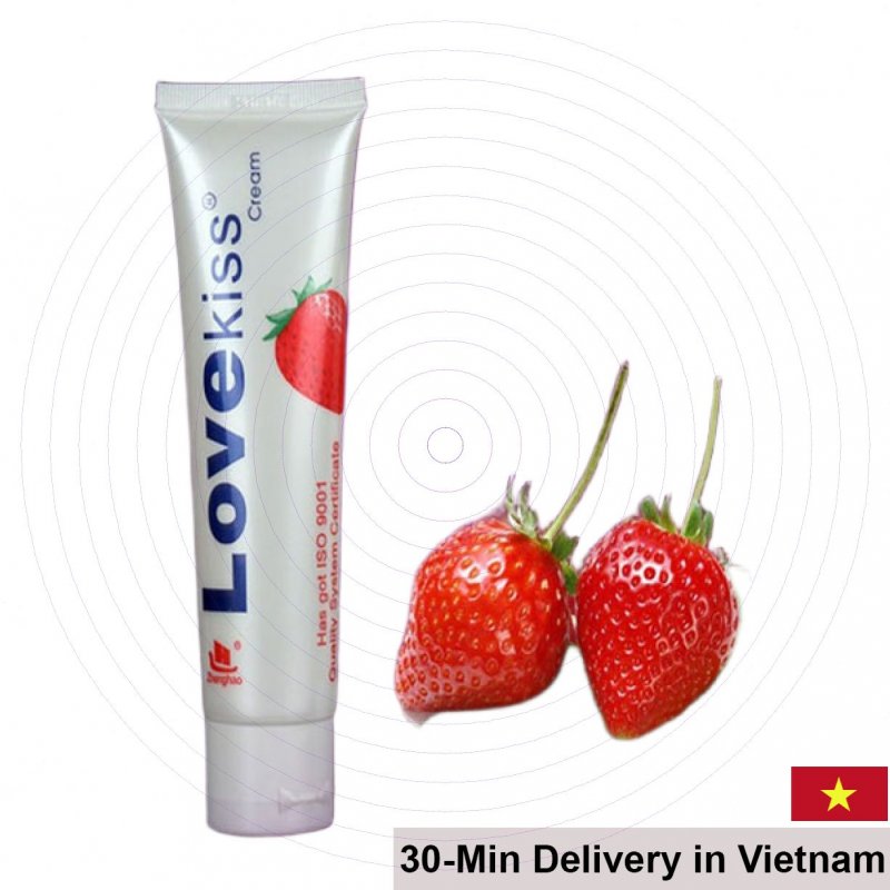 LoveKiss Strawberry Flavored Lubricant 100ml 