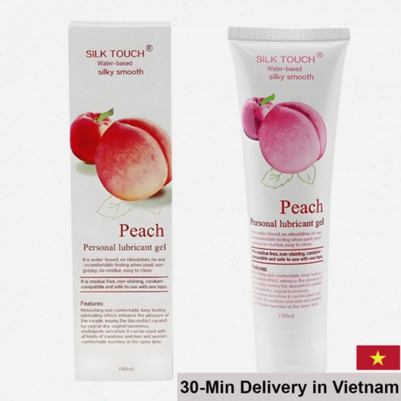 Silk Touch Peach Scented Water-Based Lubricant 100ml 