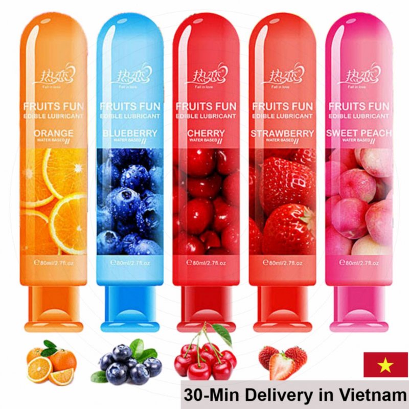 Fruits Fun 80ml Edible Flavored Lubricant Variety Pack 