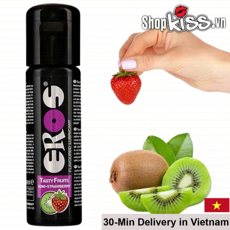 Eros Kiwi Strawberry Flavored Lubricant Oral Sex Water Based 