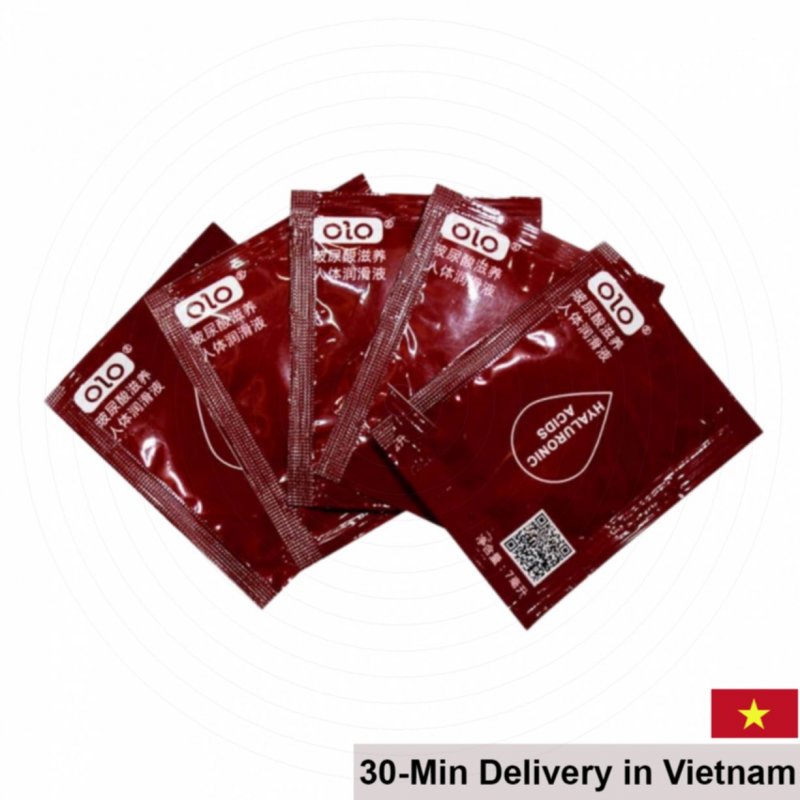 OLO 5 Pack Water-Based Lubricant 7ml Easy Clean Scent Free 