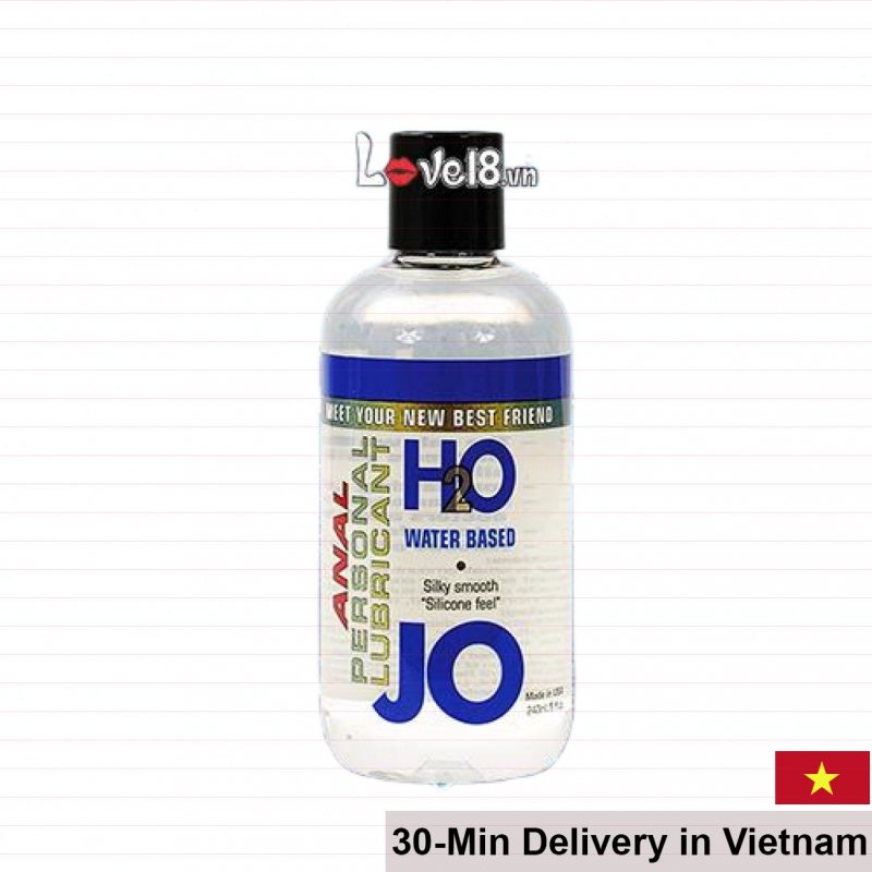 Jo H2O Anal Lubricant Gel Menthol Soothing Safe Water-Based 