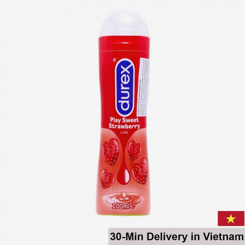 Durex Play Strawberry Scented Lubricant 100ml Long Lasting 