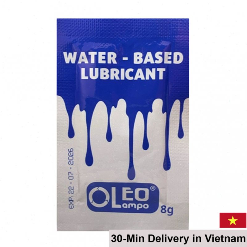 Oleo Lampo 8g Convenient Water-Based Lubricant Sachet, Odorless 