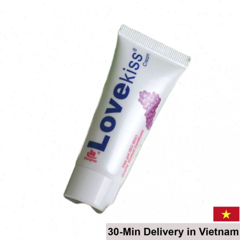LoveKiss Grape Scented Vaginal Lubricant Natural Ingredients 20ml 