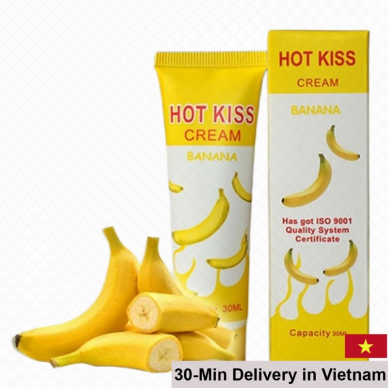 HotKiss Banana Scented Lubricant Gel 30ml Intimate Moisturizer 