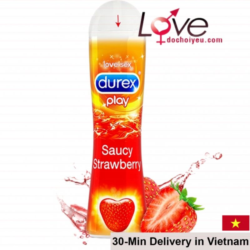 Durex Play Strawberry Lubricant Gel 100ml Moisturizing 