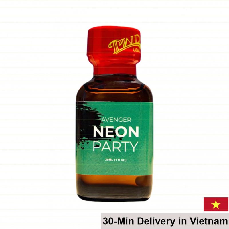 PWD Avenger Neon Party Green Popper Inhalant 30ml, Boost Excitement 