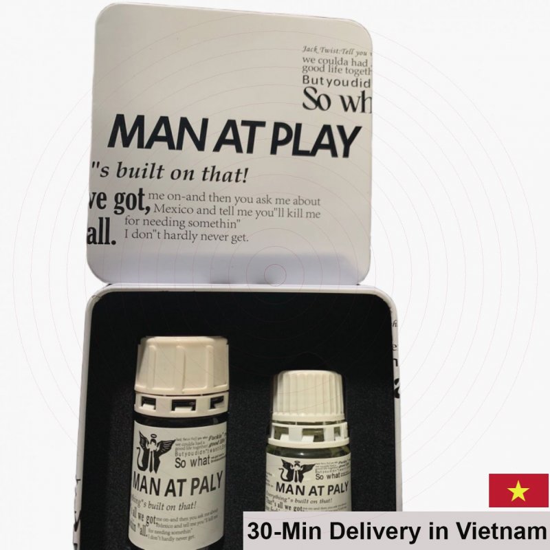 Man At Play 60ml White Popper Set Boost Arousal 