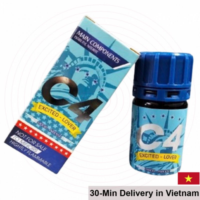 C4 USA Excited Lover 40ml Strong Energizing Poppers Yellow 