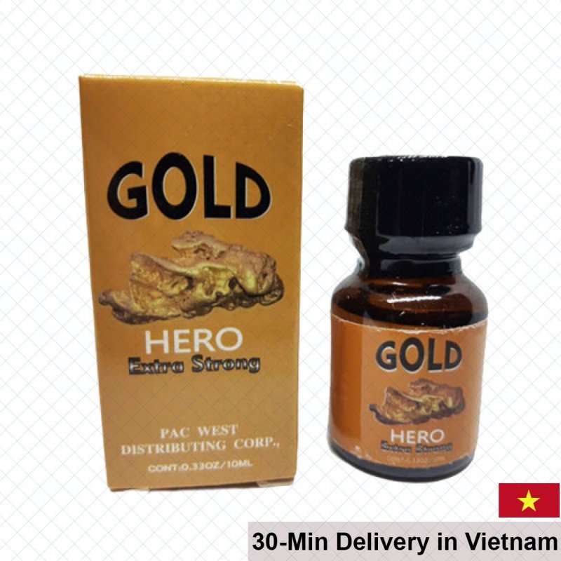Pooper Gold Hero 10ml USA Anal Relaxing PWD Popper Intense Fun 
