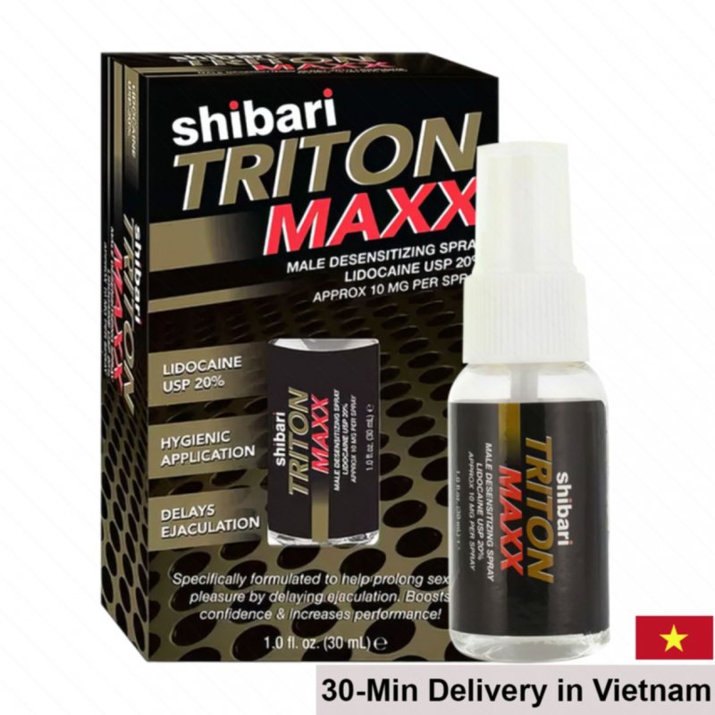 Shibari Triton Maxx Delay Spray 30ml Long Lasting 