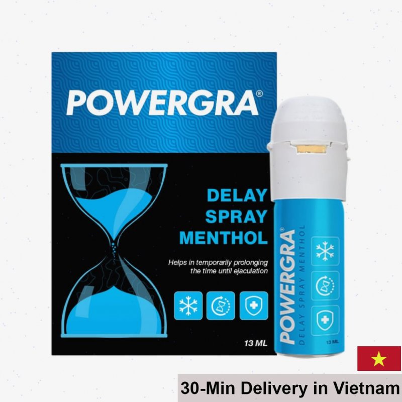 Powergra Menthol Delay Spray 13ml Male Sexual Confidence Booster 