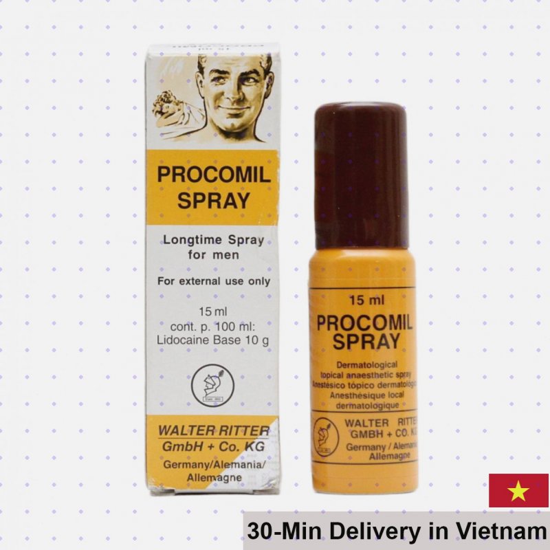 Procomil German Delay Spray 12ml Longer Lasting Sexual Boost 