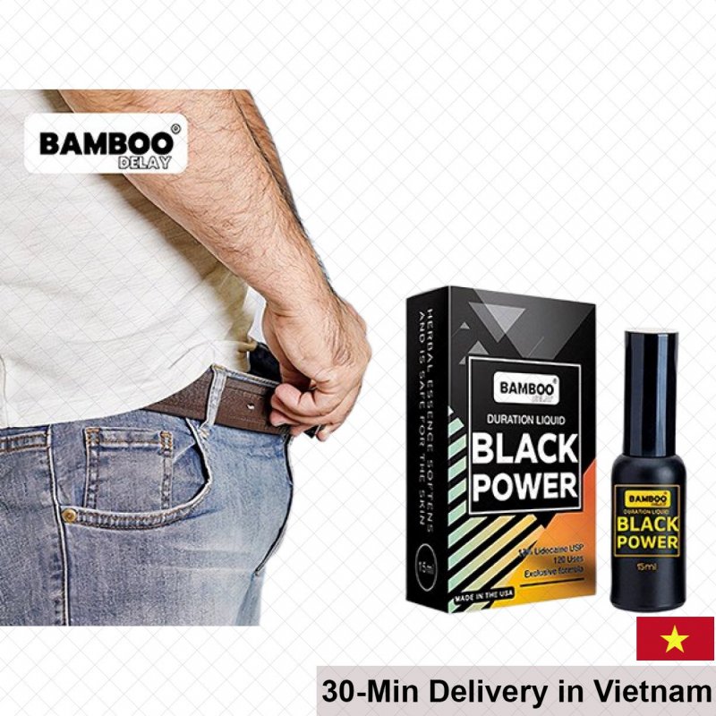 Bamboo Delay Black Power Spray 15ml USA Lasting Performance 